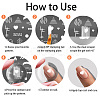 Stainless Steel DIY Nail Art Templates MRMJ-WH0092-009-4