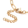 304 Stainless Steel Round Ball & Flat Round Pendant Necklace for Women NJEW-G018-12G-3