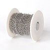 Tarnish Resistant 304 Stainless Steel Rolo Chains CHS-G004-02G-P-3