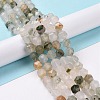 Natural Tianshan Cui Quartzite Beads Strands G-G990-F06-2