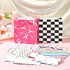 12Pcs 6 Colors Print Paper Packing Tote Bags CARB-FS0001-05-9