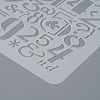 Plastic Reusable Drawing Painting Stencils Templates DIY-F018-B21-3