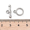 Non-Tarnish 304 Stainless Steel Ring Toggle Clasps X-STAS-A092-09G-P-3