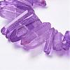Natural Quartz Crystal Points Beads Strands G-K181-B04-3