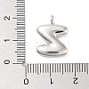 Rack Plating Brass Balloon Letter Pendants LS-KK-C050-01P-Z-3