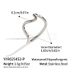 Wave 304 Stainless Steel Finger Rings AE9159-2-2
