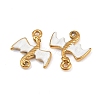 304 Stainless Steel Enamel Pendants STAS-G370-01G-03-2