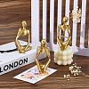 3Pcs 3 Styles Resin Abstract Thinker Display Decorations AJEW-WH0270-623B-5