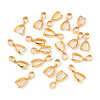 20Pcs Brass Pinch Bails KK-YW0003-44G-1