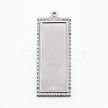 Tarnish Resistant 304 Stainless Steel Pendant Cabochon Settings STAS-E421-028P-1