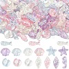 832Pcs 4 Colors Ocean Theme Transparent Acrylic Beads TACR-YW0003-39-1