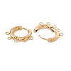 Ion Plating(IP) 304 Stainless Steel Hoop Earring Findings STAS-D183-01G-2