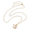 Crystal Stone Cage Pendant Necklaces NJEW-JN04766-01-2