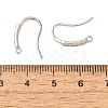 Anti-Tarnish Rhomdium Plated Sterling Silver Earring Hooks STER-NH0011-01P-3