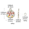 10Pcs Alloy Enamel Pendants ENAM-YW0002-91-3