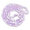 Frosted Crackle Glass Beads Strands GLAA-U001-6mm-M04-3