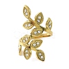 Ion Plating(IP) 304 Stainless Steel Open Cuff Ring for Women RJEW-F166-12G-02-2