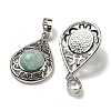 Natural Amazonite Pendants G-Q158-05P-05-2