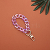 Transparent Resin Curb Chain Bag Strap FIND-WH0092-31C-1