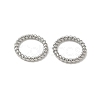 304 Stainless Steel Twisted Ring Linking Rings X-STAS-L300-005D-P-1