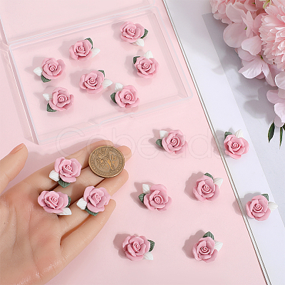 20Pcs Handmade Polymer Clay Cabochons PORC-SC0001-10-1