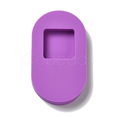 DIY Oval Pendant Silicone Molds LS-AJEW-A034-01-1