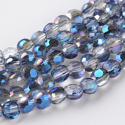 Electroplate Glass Bead Strands EGLA-J137-6mm-A-HR09-1