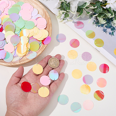 80G 10 Colors PVC Paillette Pendants FIND-SC0023-20D-1