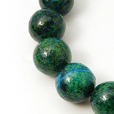 Synthetic Chrysocolla Beads Strands G-L529-B01-10mm-1