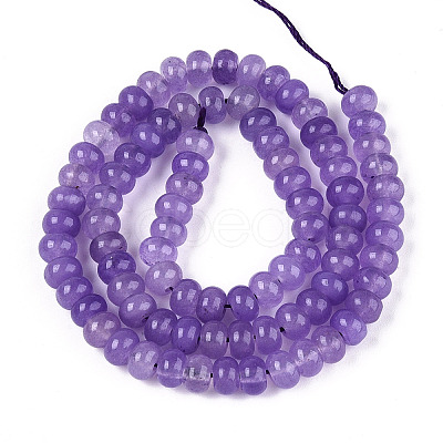 Dyed Natural White Jade Beads Strands X-G-T139-59A-08-1