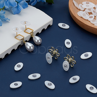 36Pcs Acrylic Ear Nut for Women FIND-FG0004-77-1