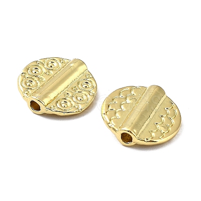 Rack Plating Alloy Beads PALLOY-D024-09G-1