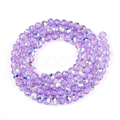 Transparent Glass Beads Strands X-EGLA-N016-3mm-03-1