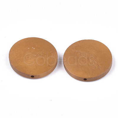 Painted Natural Wood Beads WOOD-S049-02A-06-1