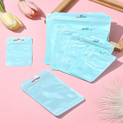 40Pcs 4 Styles Macaron Color Plastic Yin-yang Resealable Bags OPP-FS0001-18D-1