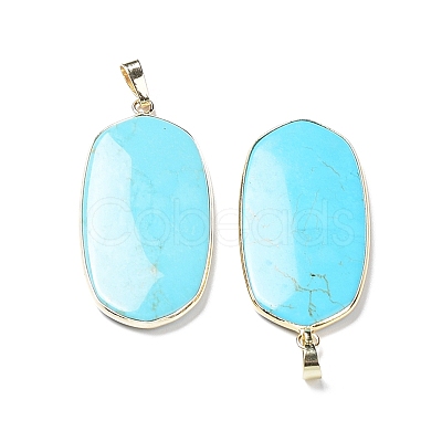 Synthetic Blue Turquoise Pendants G-K338-05E-1