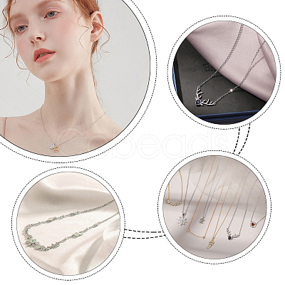 12Pcs 2 Colors 304 Stainless Steel Cable Chain Necklace STAS-UN0029-43-1