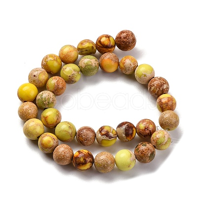 Dyed Natural Regalite/Imperial Jasper/Sea Sediment Jasper Beads Strands G-B124-C02-04-1