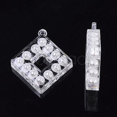 Transparent Acrylic Pendants TACR-R146-009-1