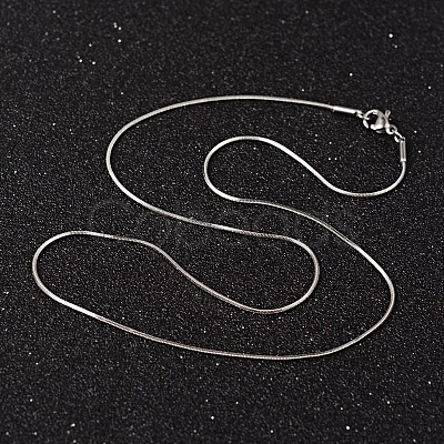 Non-Tarnish 304 Stainless Steel Snake Chain Necklaces NJEW-O096-16-1