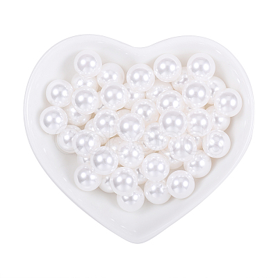 Eco-Friendly Plastic Imitation Pearl Beads MACR-OC0001-03-1