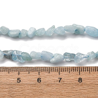 Natural Aquamarine Beads Strands G-I389-A17-1