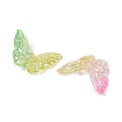 UV Plating Transparent Acrylic Beads MACR-L007-13-1