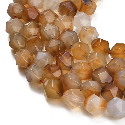 Natural Agate(Dyed & Heated) Beads Strands G-K425-B13-01-1