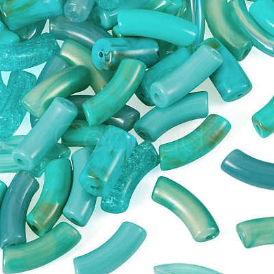 80Pcs 8 Styles Mixed Styles Acrylic Beads Sets MACR-TA0002-99B-1