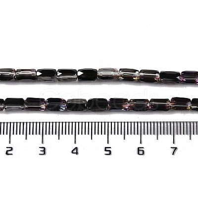 Electroplate Glass Beads Strands GLAA-Q101-02A-HP04-1