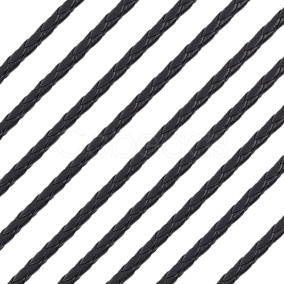 5M Braided Round PU Leather Jewelry Cord OCOR-GF0004-96A-01-1