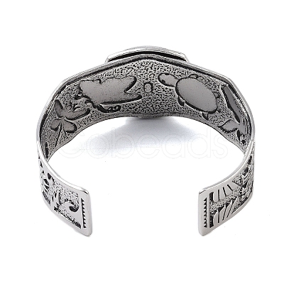 Constellation Alloy Open Cuff Bangles for Women Men LS-BJEW-C064-01AS-05-1