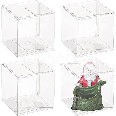 Transparent Plastic PET Box Gift Packaging LS-CON-WH0052-6x6cm-1