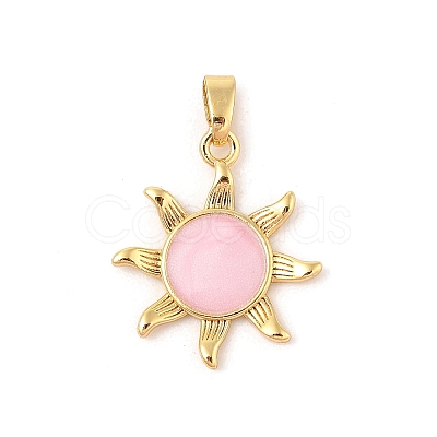 Brass Micro Pave Cubic Zirconia Pendants KK-R100-13G-01-1